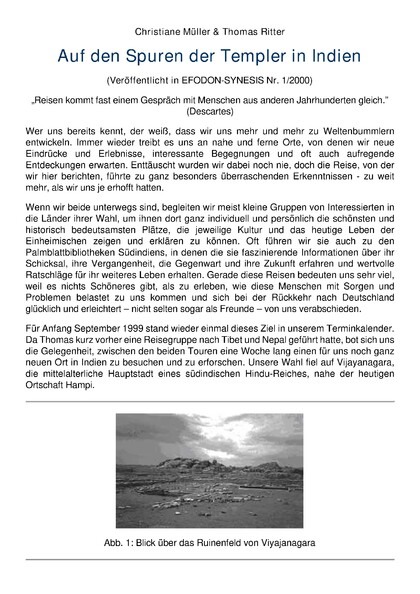 Auf den Spuren der Templer in Indien