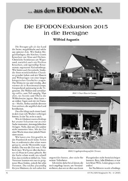 Die EFODON-Exkursion 2015 in die Bretagne