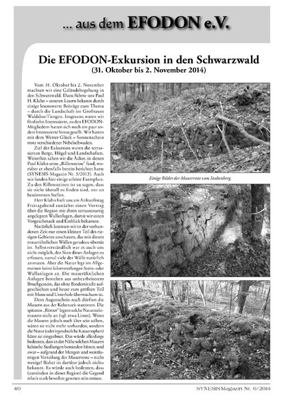 Die EFODON-Exkursion in den Schwarzwald