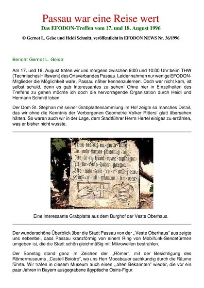 Passau war eine Reise wert