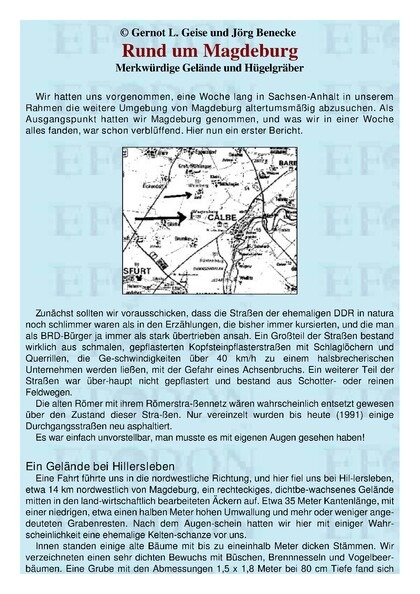 Rund um Magdeburg – Merkwürdige Gelände und Hügelgräber (Teil 1)