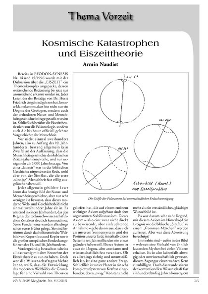 Kosmische Katastrophen und Eiszeittheorie