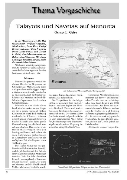 Talayots und Navetas auf Menorca