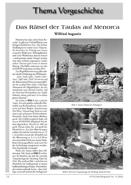 Das Rätsel der Taulas auf Menorca