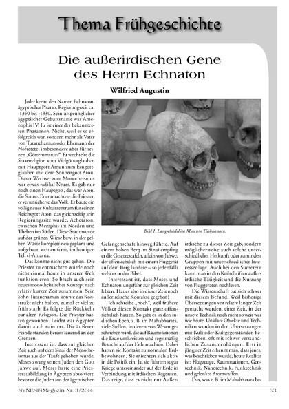 Die außerirdischen Gene des Herrn Echnaton