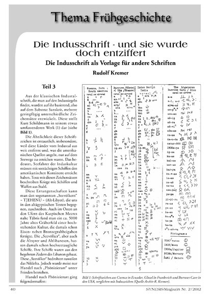Die Indusschrift – und sie wurde doch entziffert! (Teil 3)