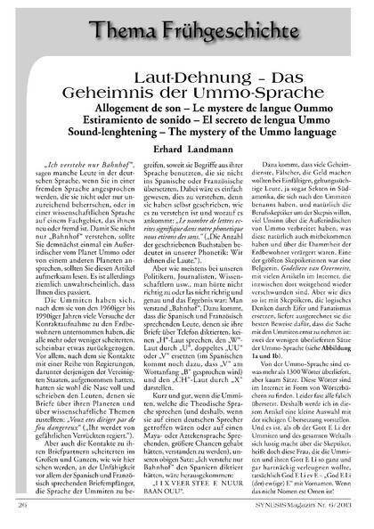 Laut-Dehnung – das Geheimnis der Ummo-Sprache