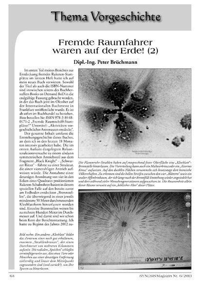Fremde Raumfahrer waren auf der Erde! (Teil 2)