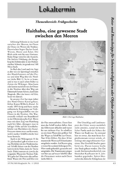 Haithabu, eine gewesene Stadt zwischen den Meeren