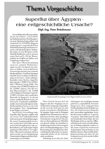 Superflut über Ägypten – eine erdgeschichtliche Tatsache?