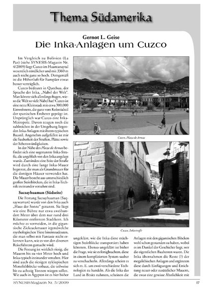 Die Inka-Anlagen um Cuzco