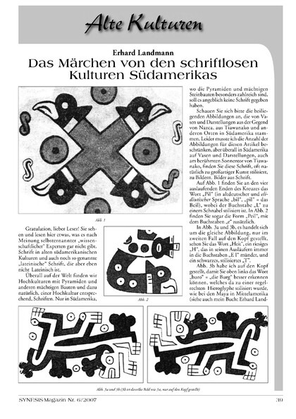 Das Märchen von den schriftlosen Kulturen Südamerikas