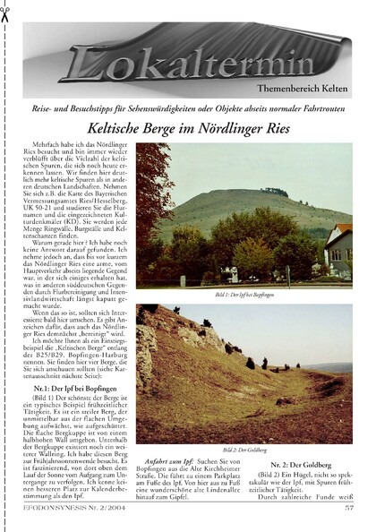 Keltische Berge im Nördlinger Ries