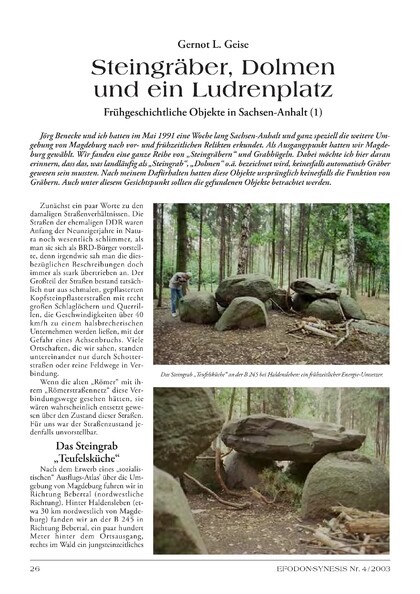Frühgeschichtliche Objekte in Sachsen-Anhalt (1)