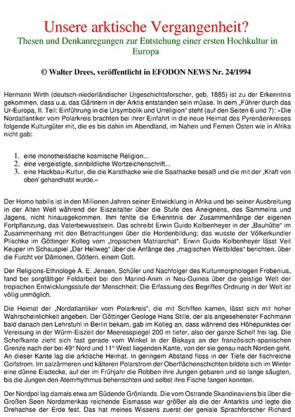 Unsere arktische Vergangenheit?