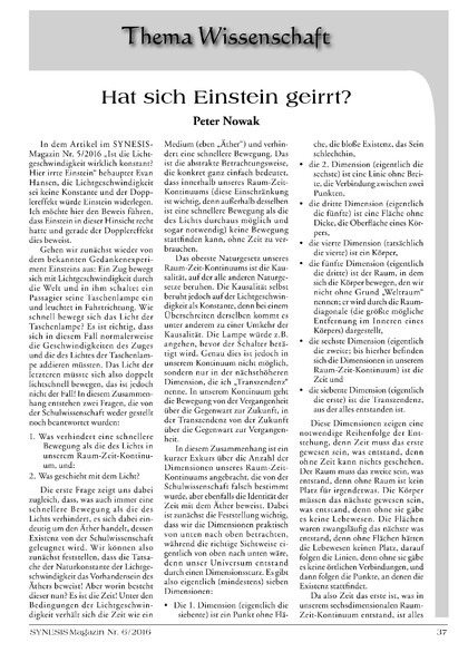 Schluss mit der Relativitätstheorie jetzt!