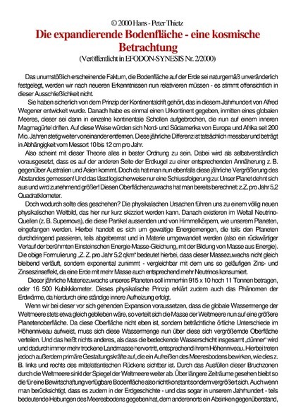 Die expandierende Bodenfläche – eine kosmische Betrachtung
