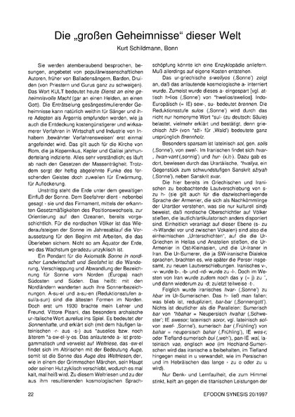 Die „großen Geheimnisse“ dieser Welt