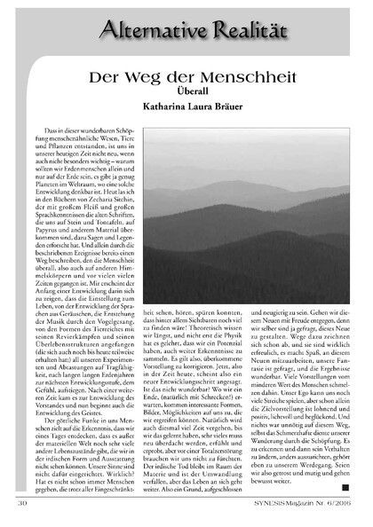 Der Weg der Menschheit