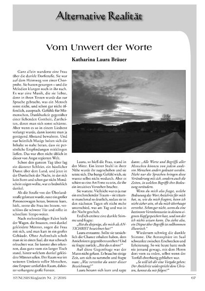 Vom Unwert der Worte
