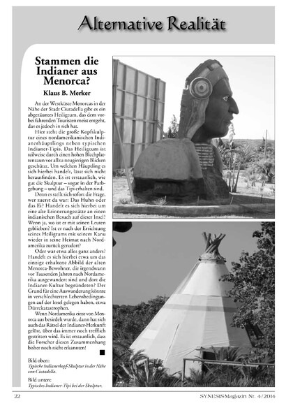 Alternative Realität: Stammen die Indianer aus Menorca?