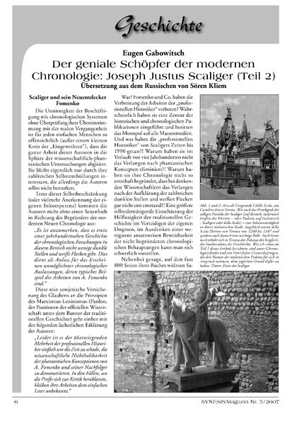 Joseph Justus Scaliger (Teil 2)